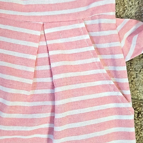 Pink Striped Jumpsuit - Picture 6 of 6